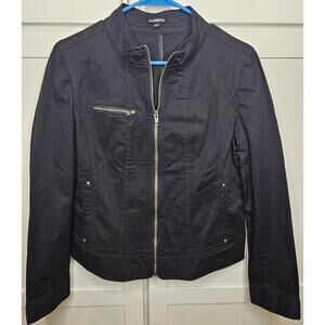 Express Women's Black Long Sleeve Full Zip Jacket Size 12